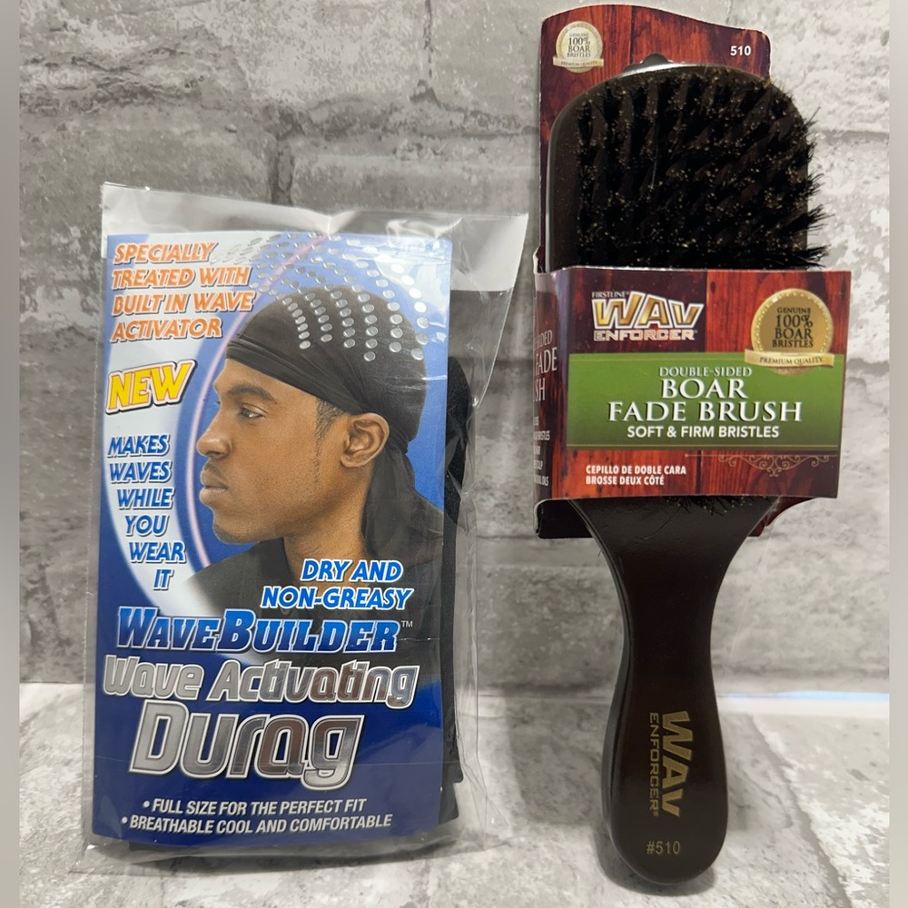 WAV Enforcer Double sided fade brush and WaveBuilder Durag